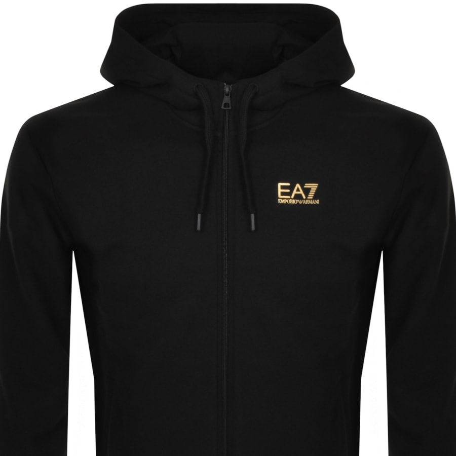 EA7 Emporio Armani Full Zip Hoodie Black Mainline Menswear Canada